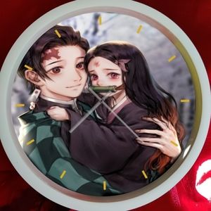 Demon slayer n friend wall clock